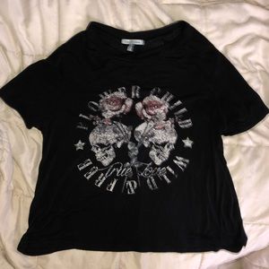 “Flower child” graphic tee